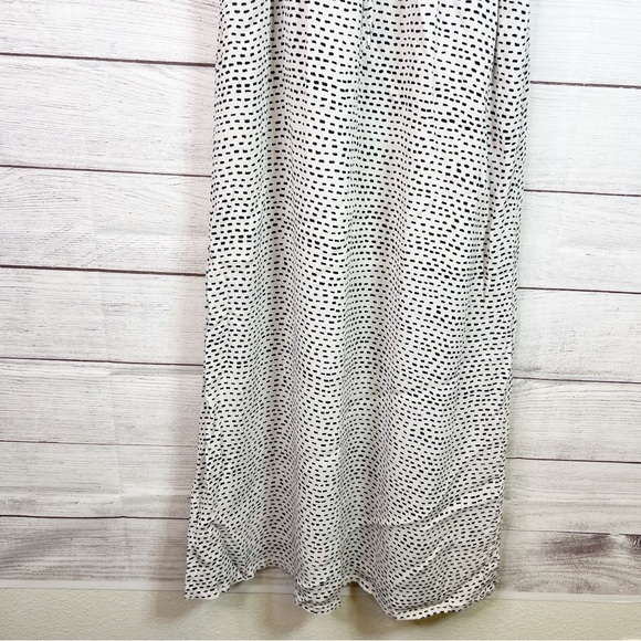 Lucky Brand White Black Geometric Maxi Sleeveless Boho Dress Size S - Picture 6 of 12